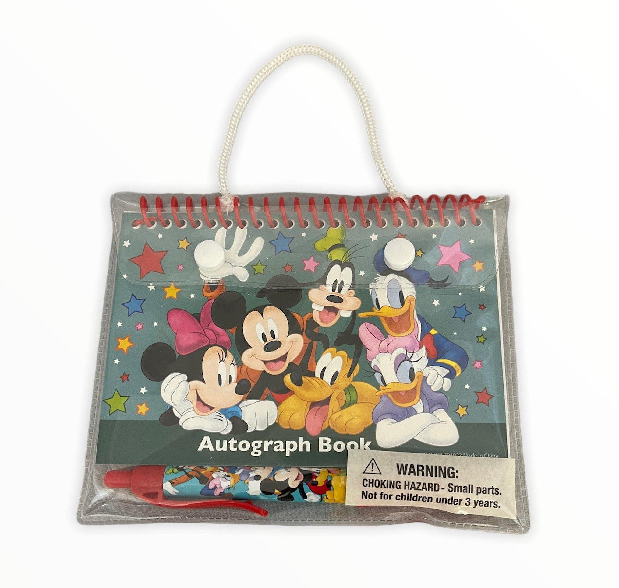 Disney Mickey And Friends   Autograph Book With Pen