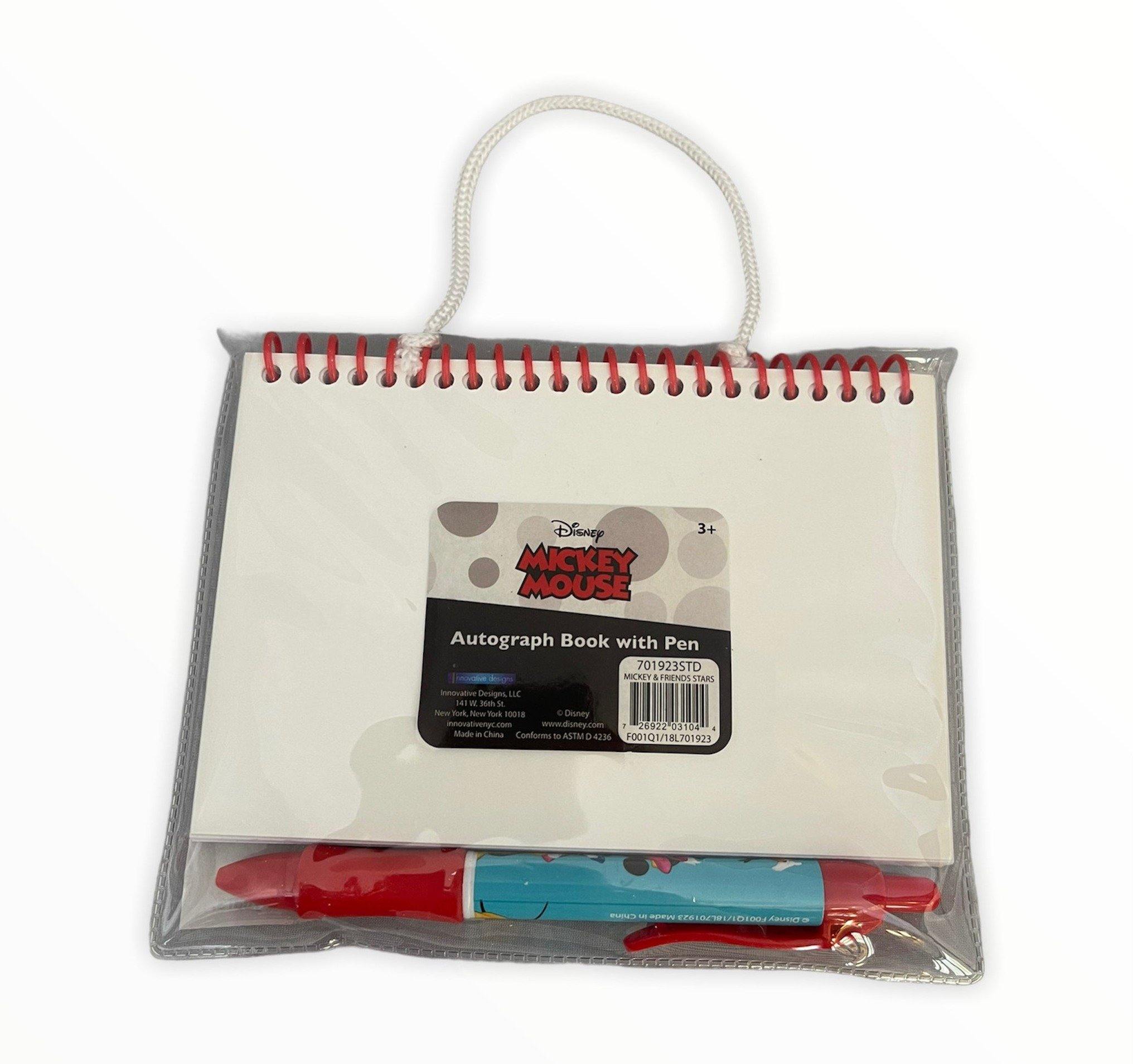 Disney Mickey And Friends   Autograph Book With Pen