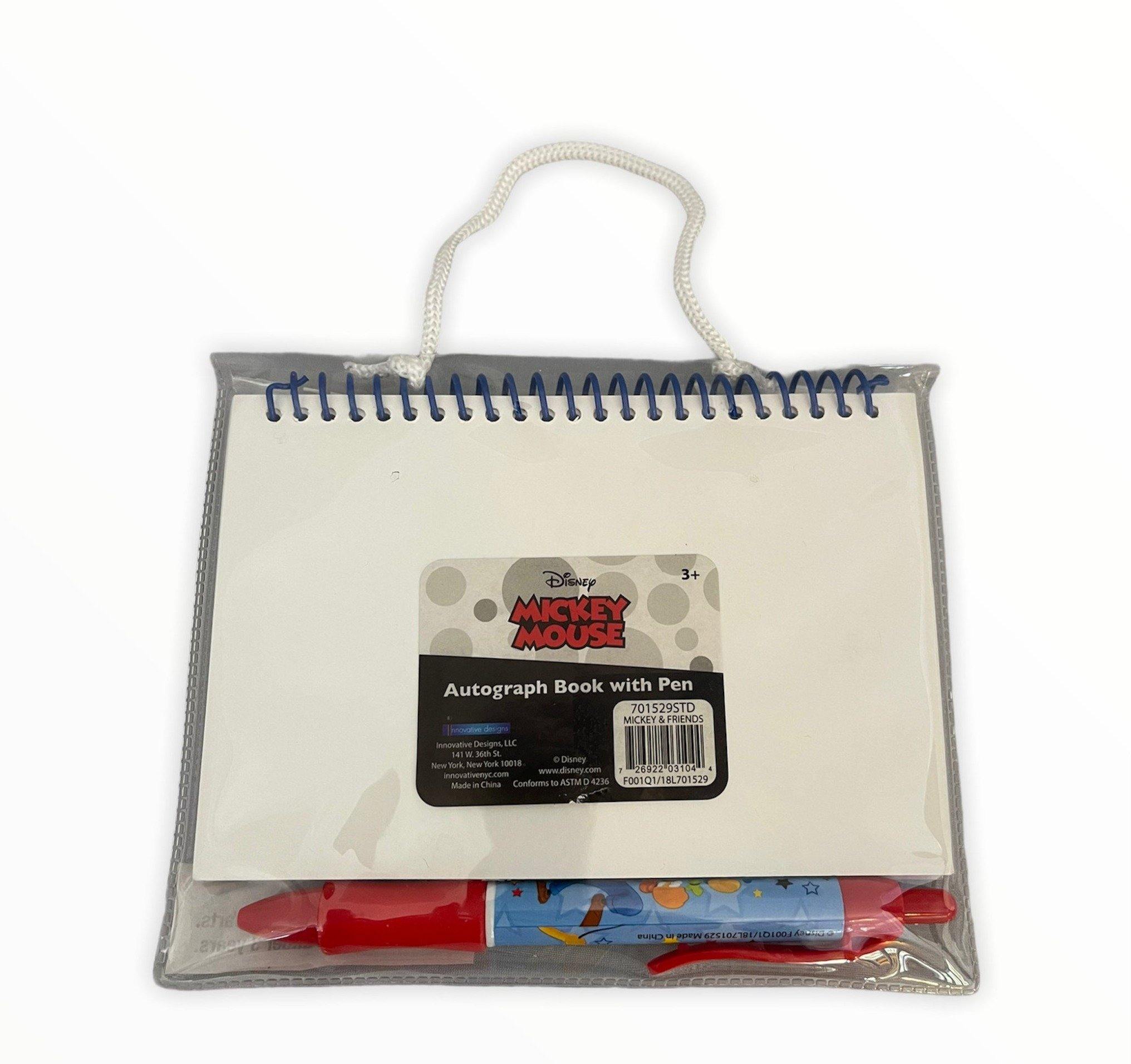 Disney Mickey And Gang Autograph Book With Pen