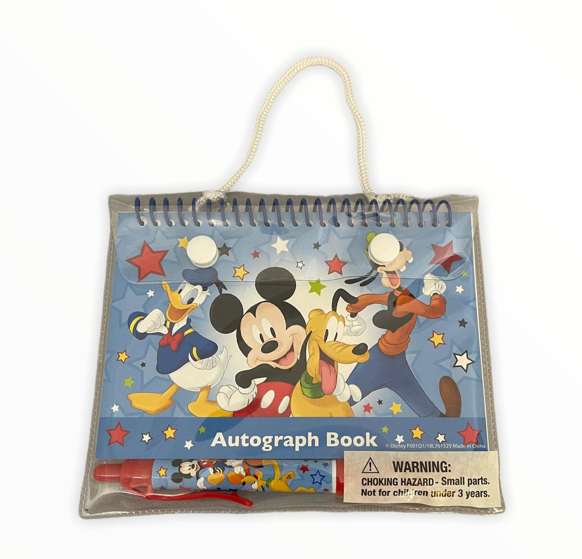 Disney Mickey And Gang Autograph Book With Pen