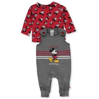 Disney Mickey Mouse Baby Boys' 2-Piece Overalls Set Outfit