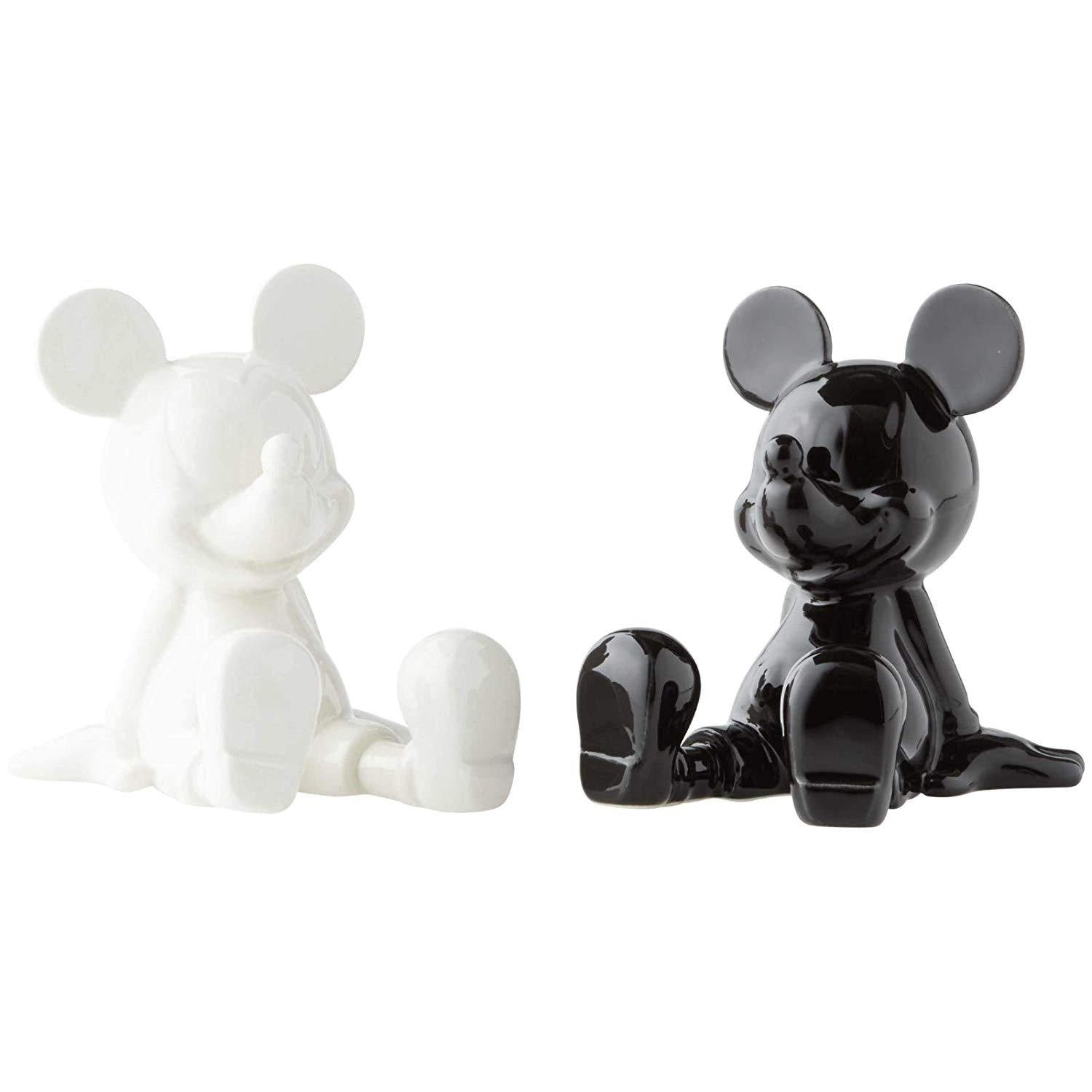 Disney Mickey Mouse Black and White Salt & Pepper Shakers