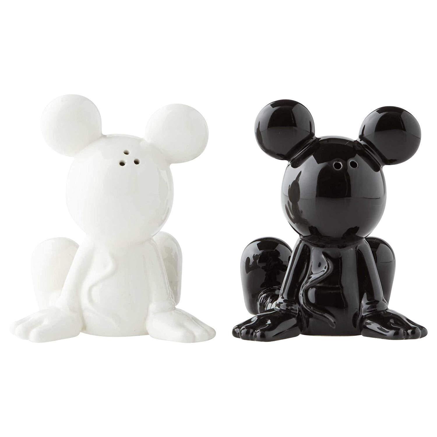 Disney Mickey Mouse Black and White Salt & Pepper Shakers