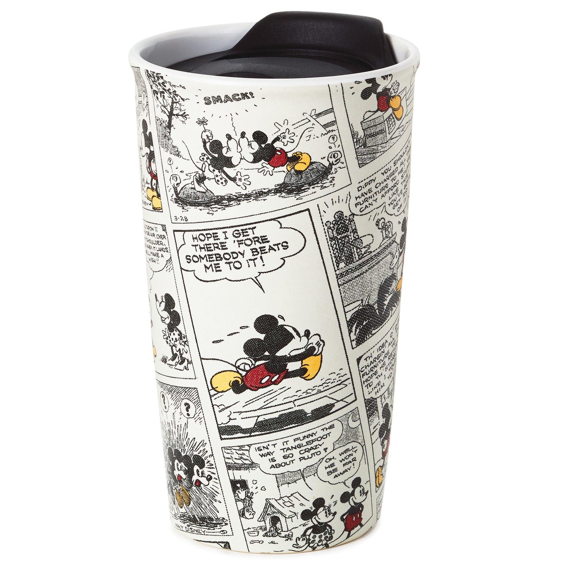 Disney Mickey Mouse Comic Strip Travel Mug, 10 Oz.