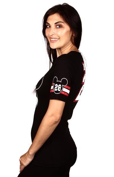 Disney Mickey Mouse Front/Back print Hockey T-shirt