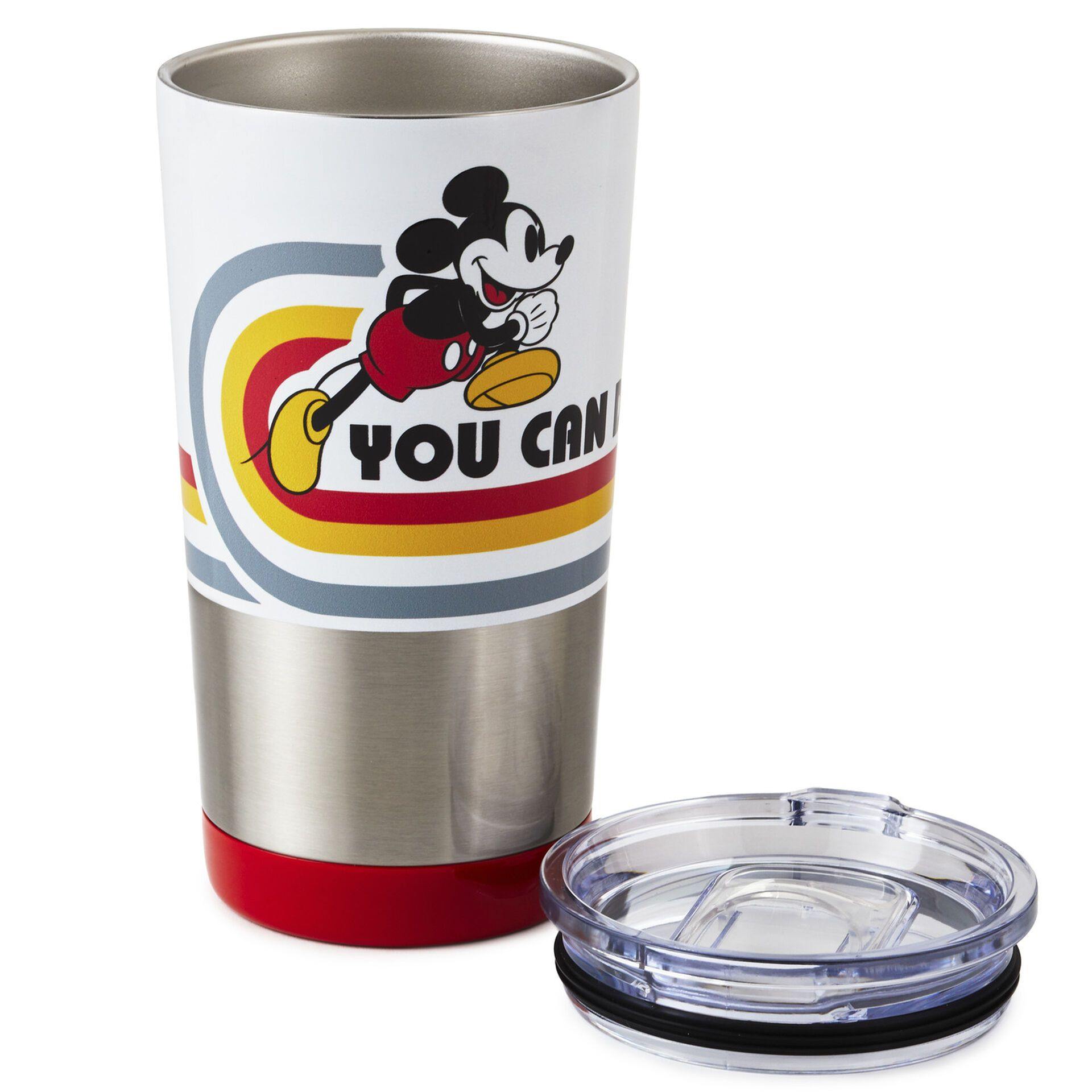 Disney Mickey Mouse You Can Do It Stainless Steel Travel Mug, 15 oz