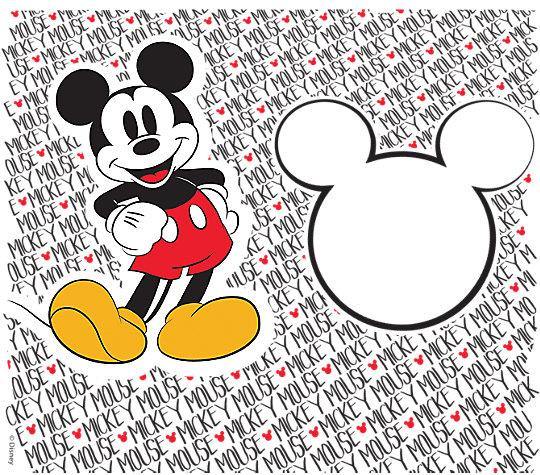 Disney- Mickey Name Pattern Tervis Water Bottle 24oz