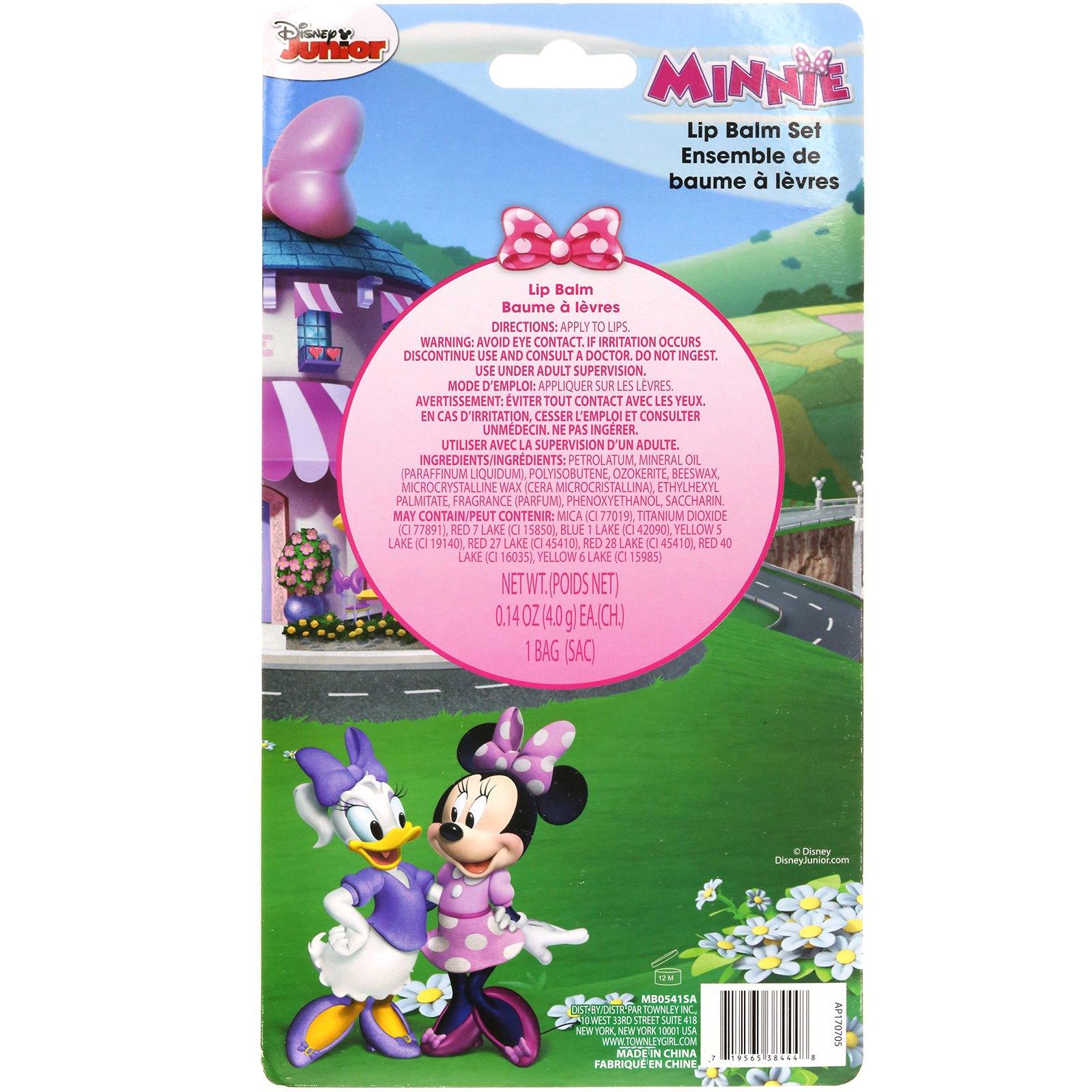 DISNEY MINNIE 4PK LIP BALM WITH BAG ON CARD