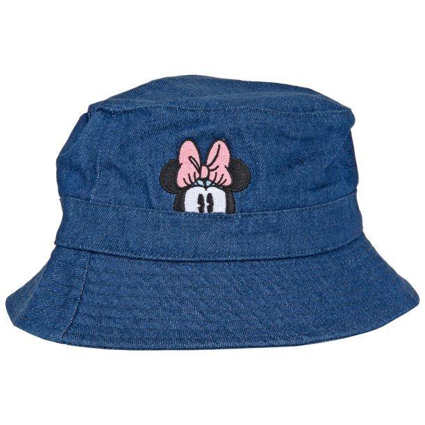 Disney Minnie Mouse Peeking Denim Bucket Hat