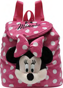 Disney Minnie Mouse Plush Pink Polka Dot Plush Backpack
