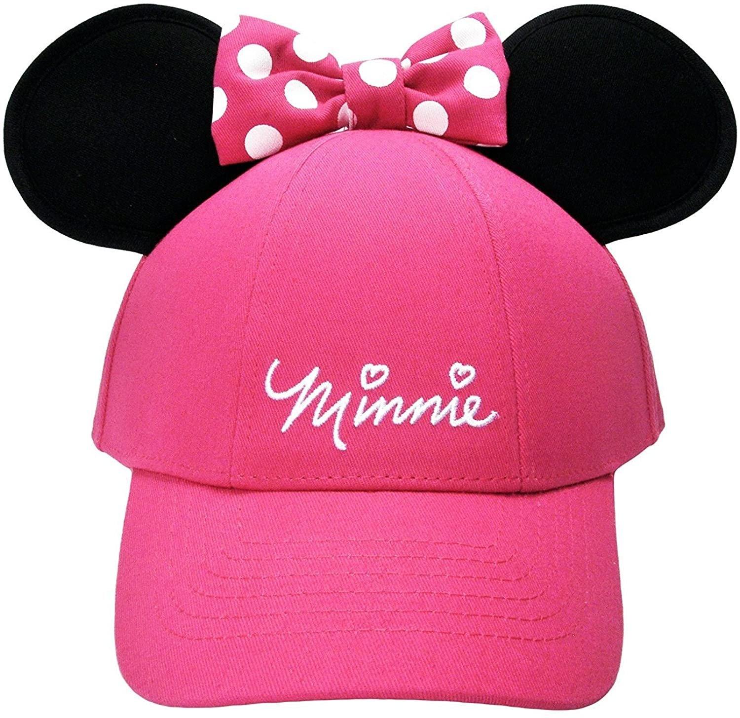 Disney Minnie Mouse Sassy Bow Ear Adult Hat Pink