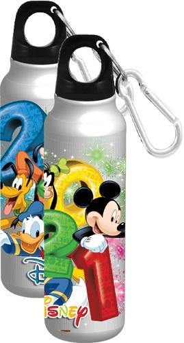 Disney Parks Merchandise, 2021 with Mickey, Donald, Pluto, and Goofy, Aluminum Water Bottle for Kids and Adults, 11 Inches