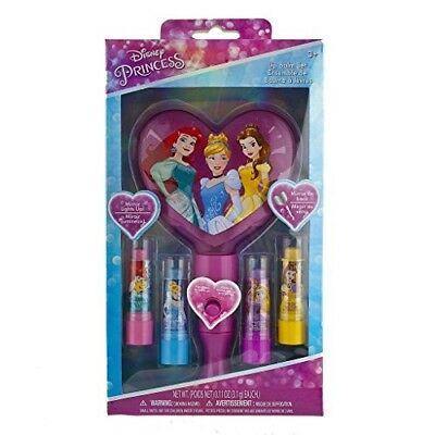 Disney Princess Lip Balm Set With Light Up Mirror