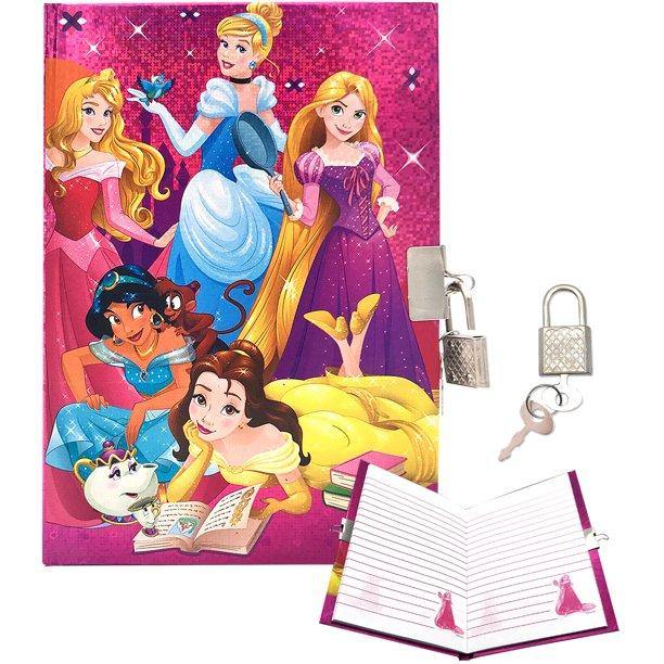Disney Secret Private Journal Diary with Lock and Key Set, Lined Page