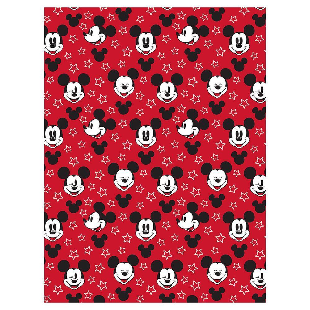 Disney Silk Touch Rotary Throw - Mickey Mouse Blanket 60 X 80"