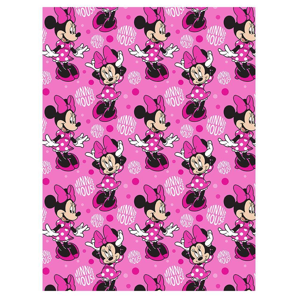 “Disney Silk Touch Rotary Throw - Minnie Mouse Blanket” "60X 80"
