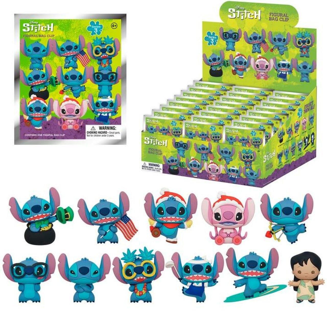 Disney Stitch 3D Foam Bag Clip Series 3
