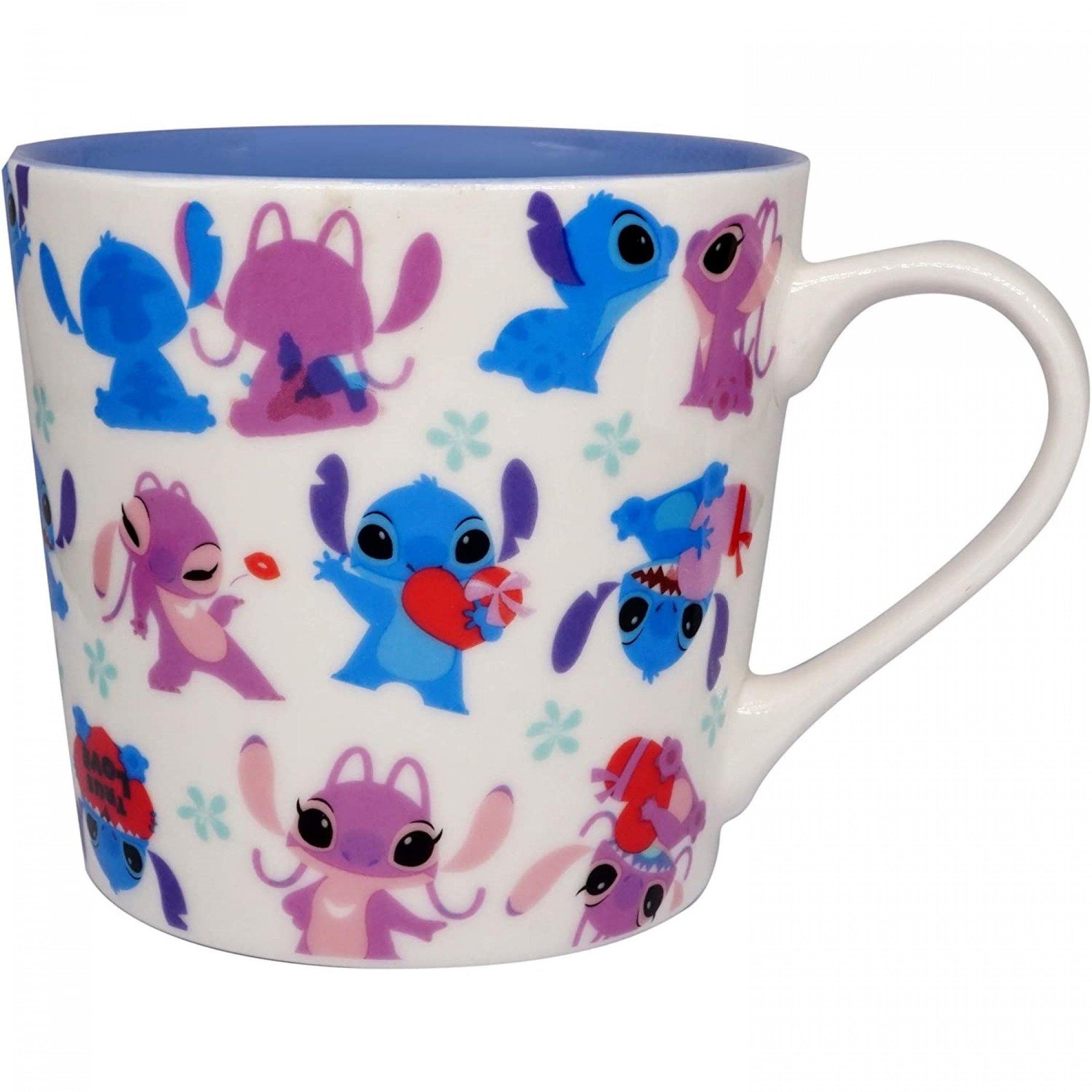 Disney Stitch and Angel Dancing Ceramic Mug