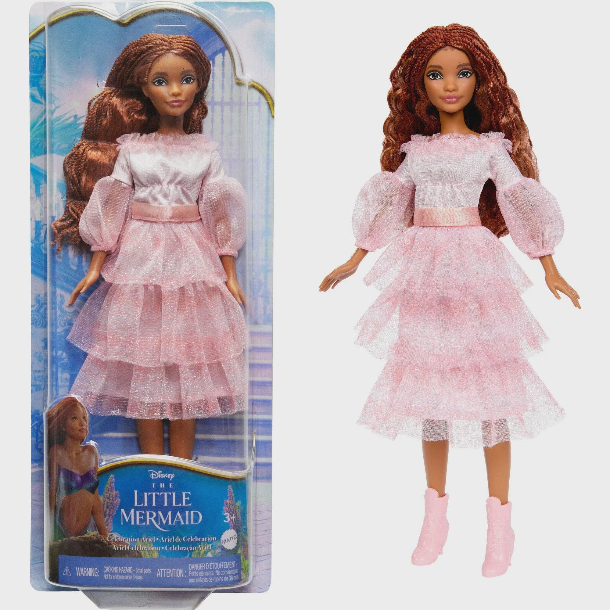 The Little Mermaid Celebration Ariel Doll Pink Dress