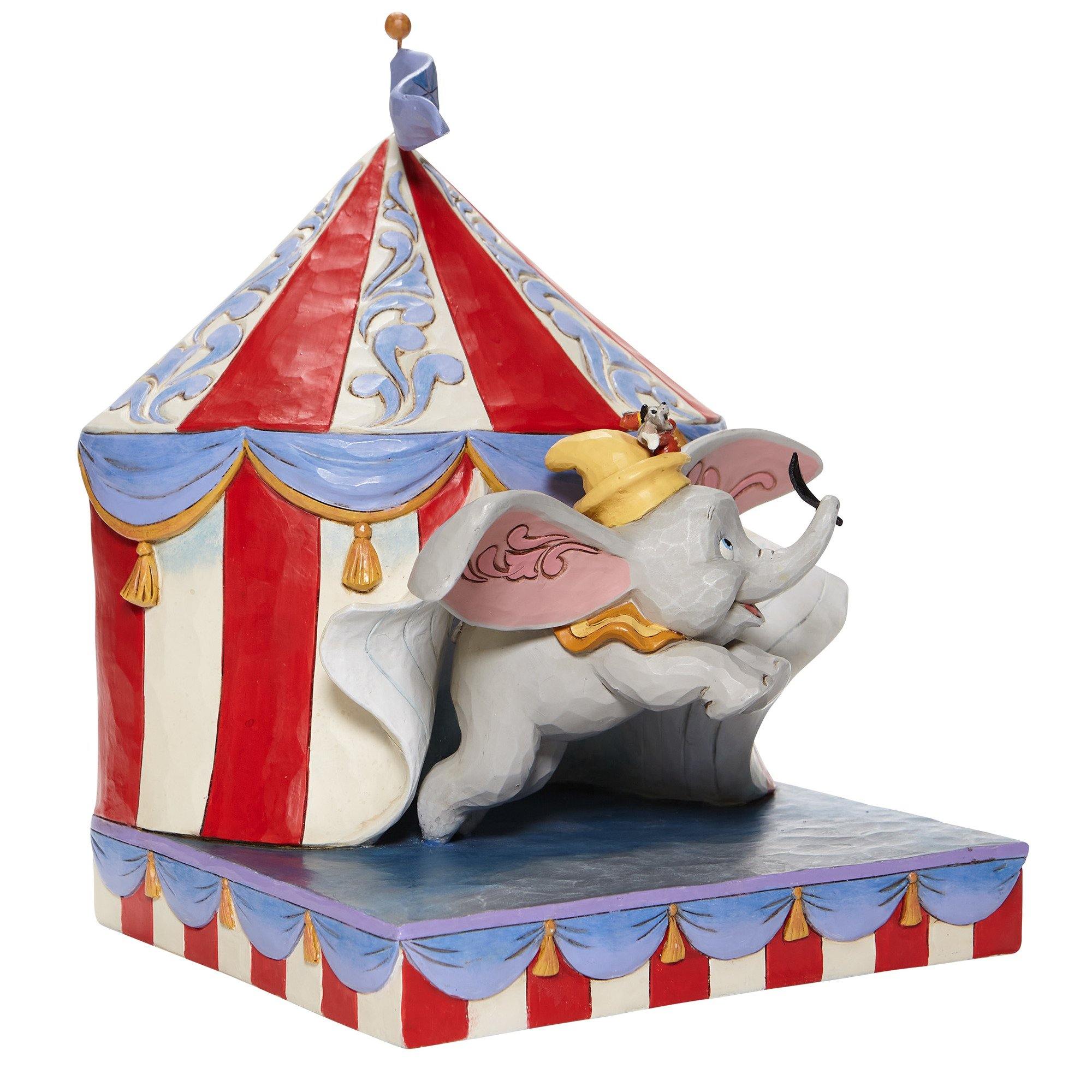 Disney Traditions Dumbo Flying Out of Tent