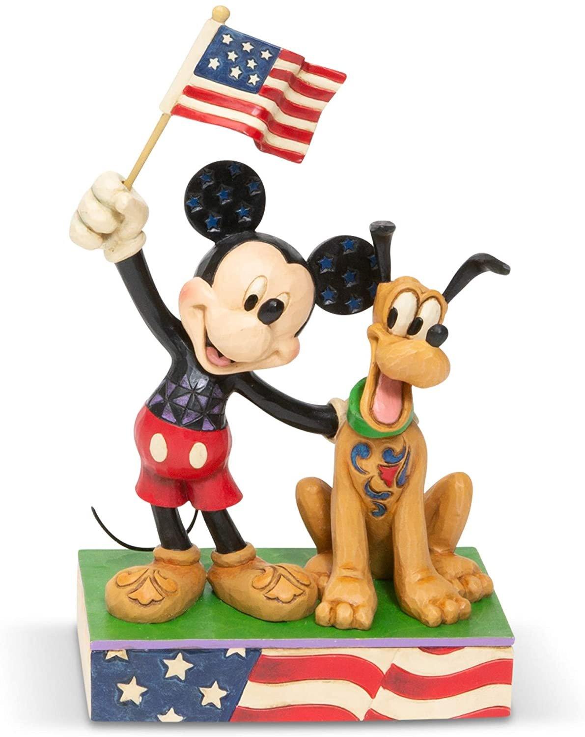 Disney Traditions Mickey And Pluto Patriotic