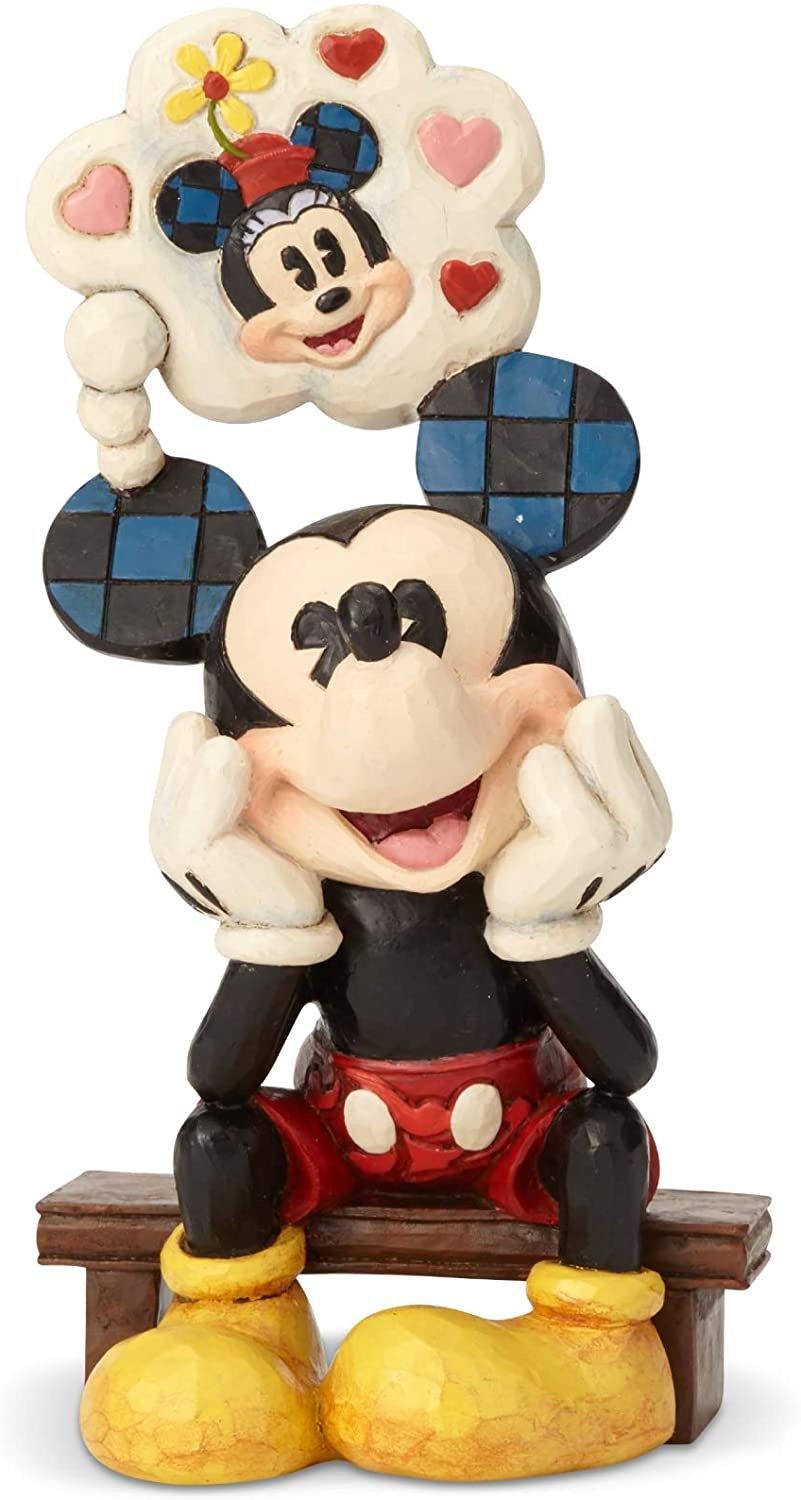 Disney Traditions Mickey With Love Thought Jim Shore Figurine New With Box