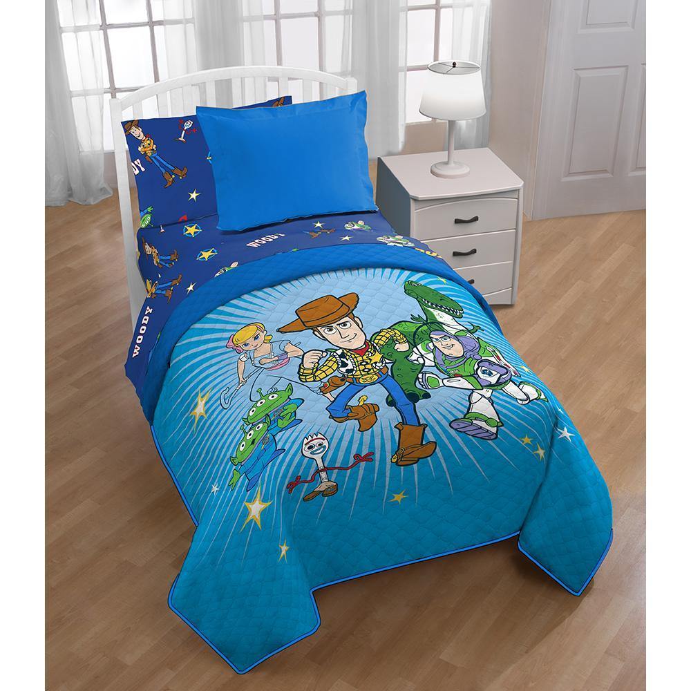 Disney Twin 2 Piece Bedspread Set Toy Story 4