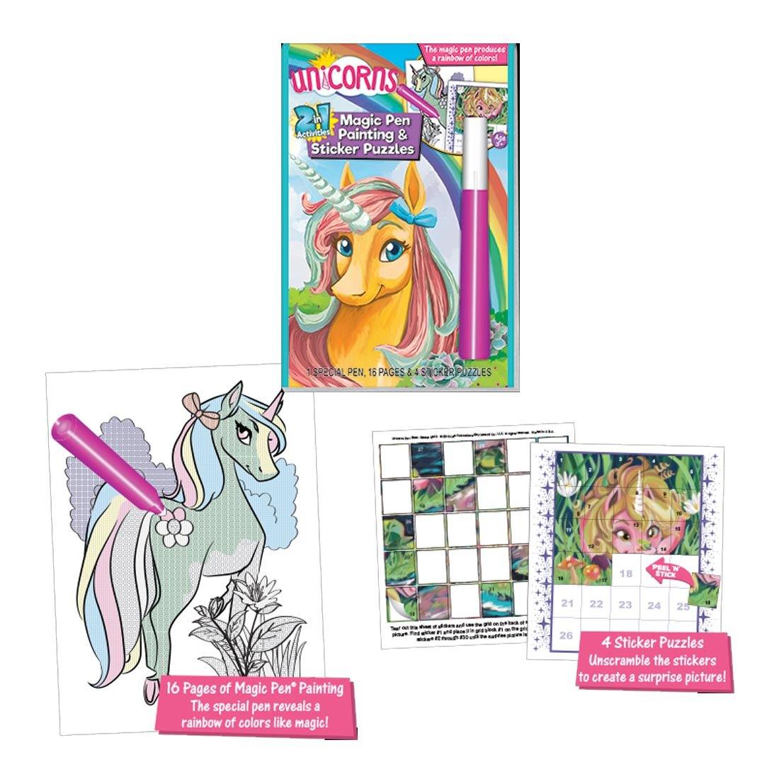 Disney Unicorn Invisible Ink Painting Book And Magic Pen