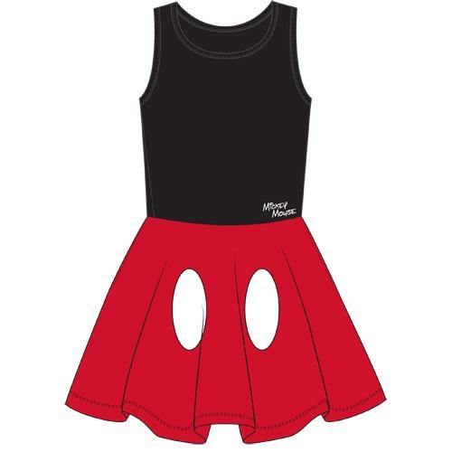 Disney Youth Girls Tank Dress Cosplay Mickey Mouse Pants