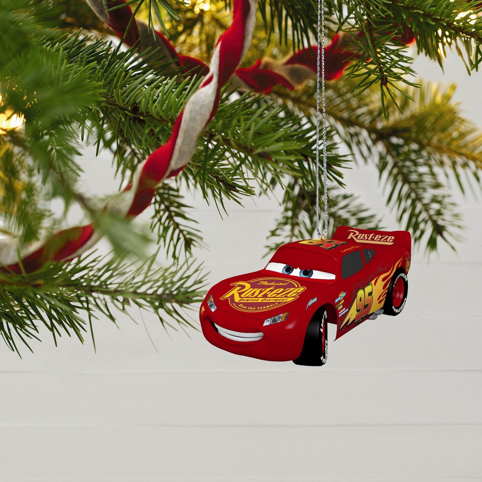 Disney/Pixar Cars 15th Anniversary Lightning McQueen Ornament With Sound