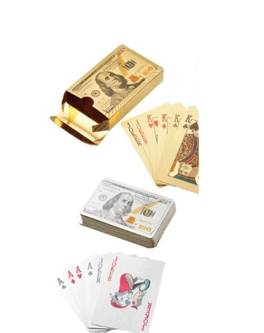 $100 Bill Water Proof Playing Cards