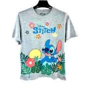 Disney Flower Stitch in Garden  Junior Shirt Grey
