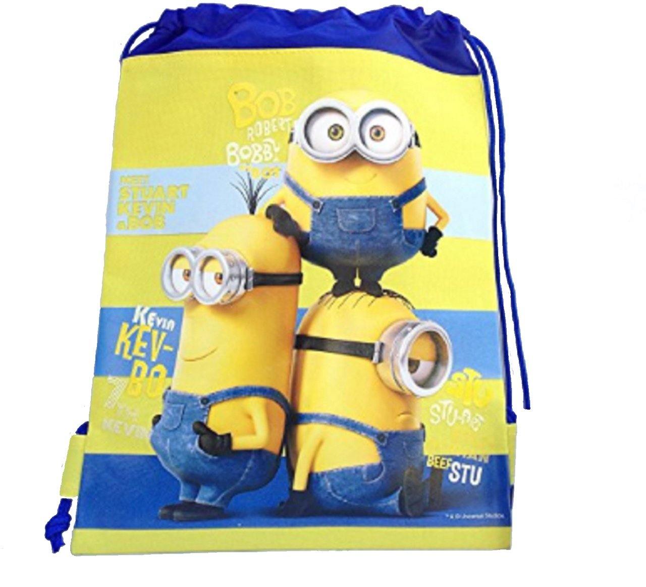 Drawstring Bag - Minions Blue/Yellow Cloth String Bag