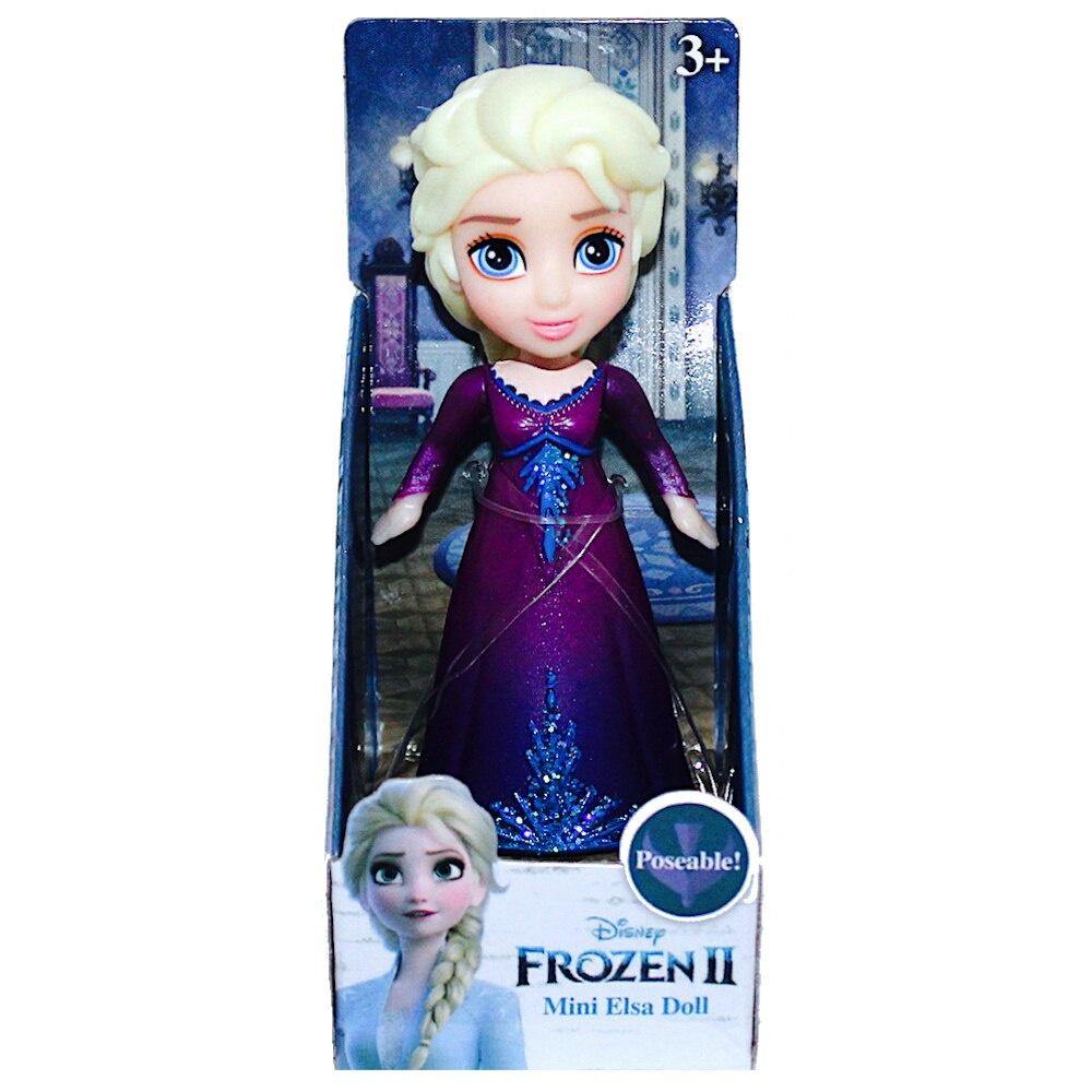 Elsa Disney Frozen 2 Purple Dress Mini Toddler Doll 3"