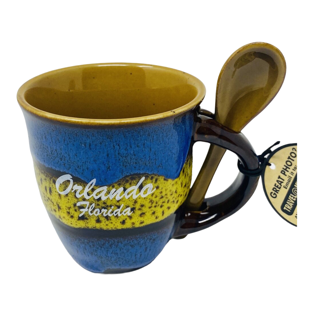 Expresso Ceramic Mug with Spoon