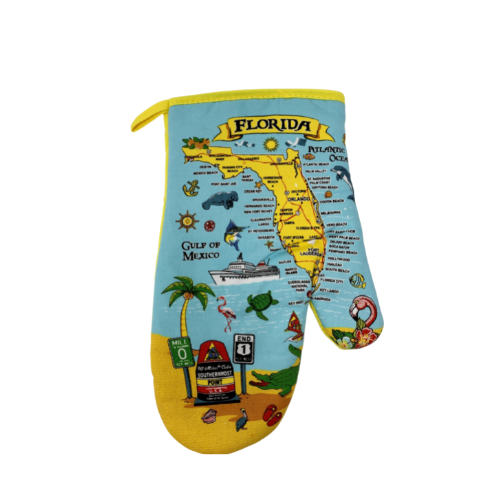 Florida Map Kitchen Oven Mitten