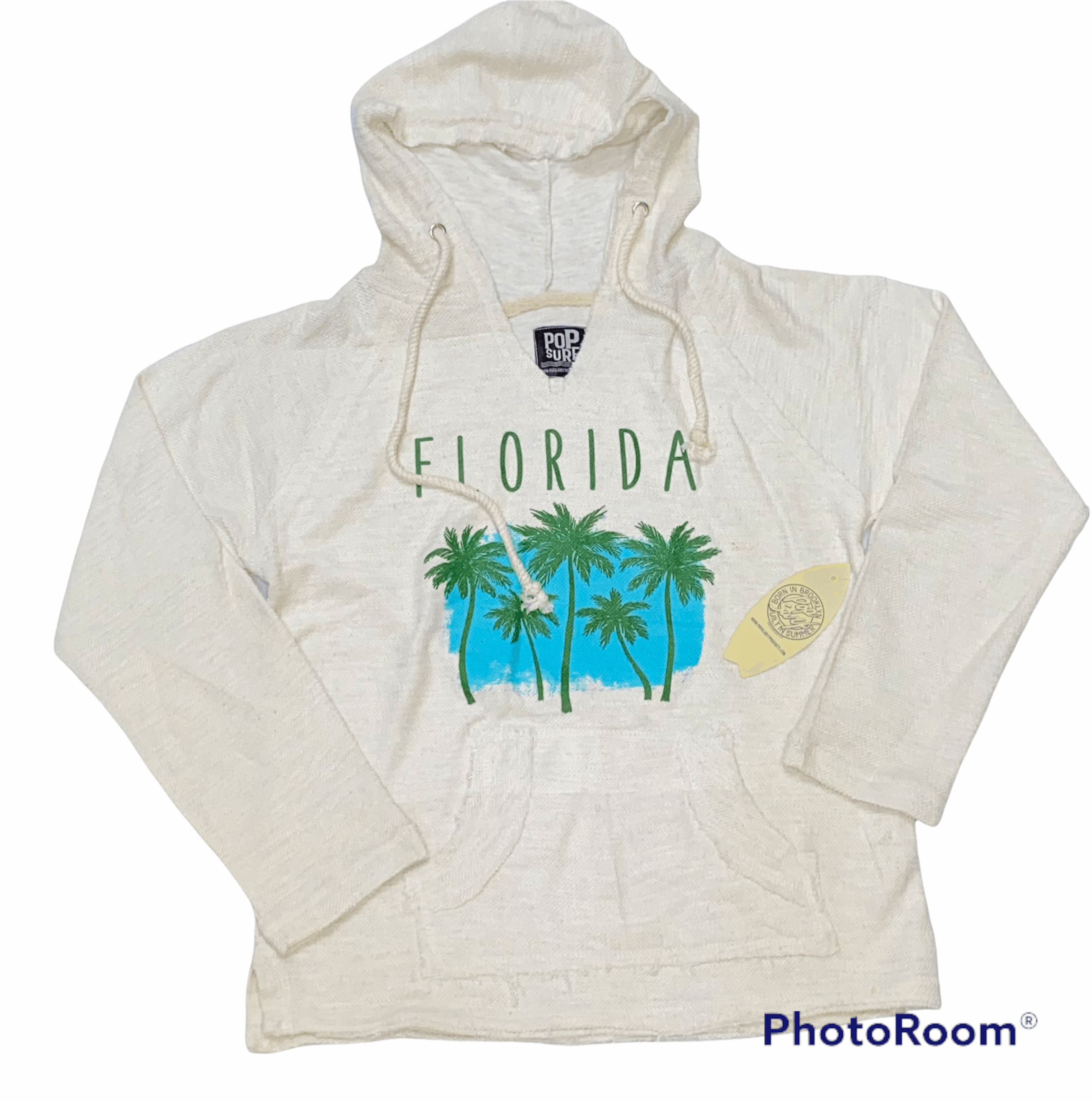 Florida Oatmeal V-Neck Hoodie