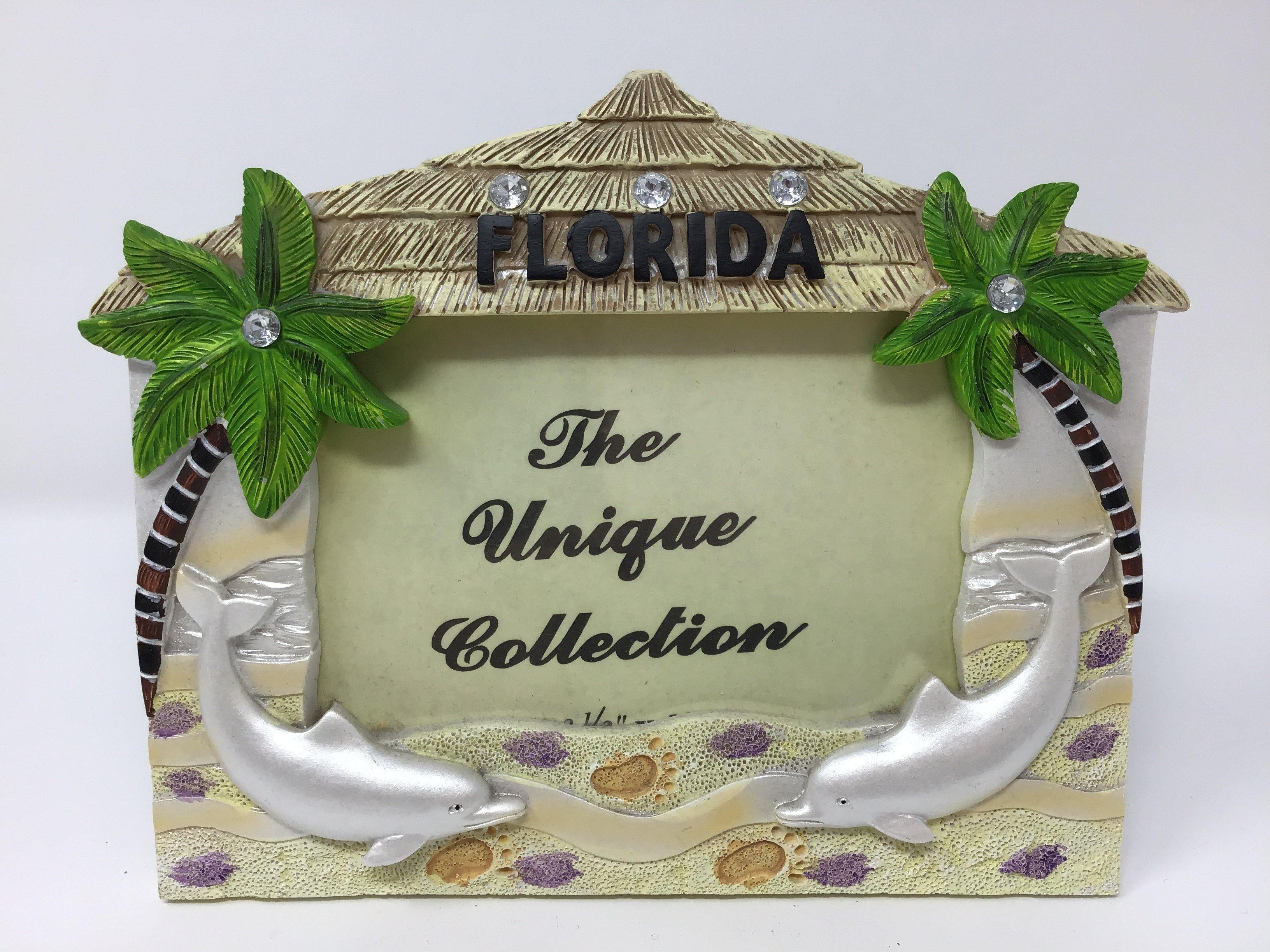 Florida Palms & Dolphins Photo Frame 4X6"