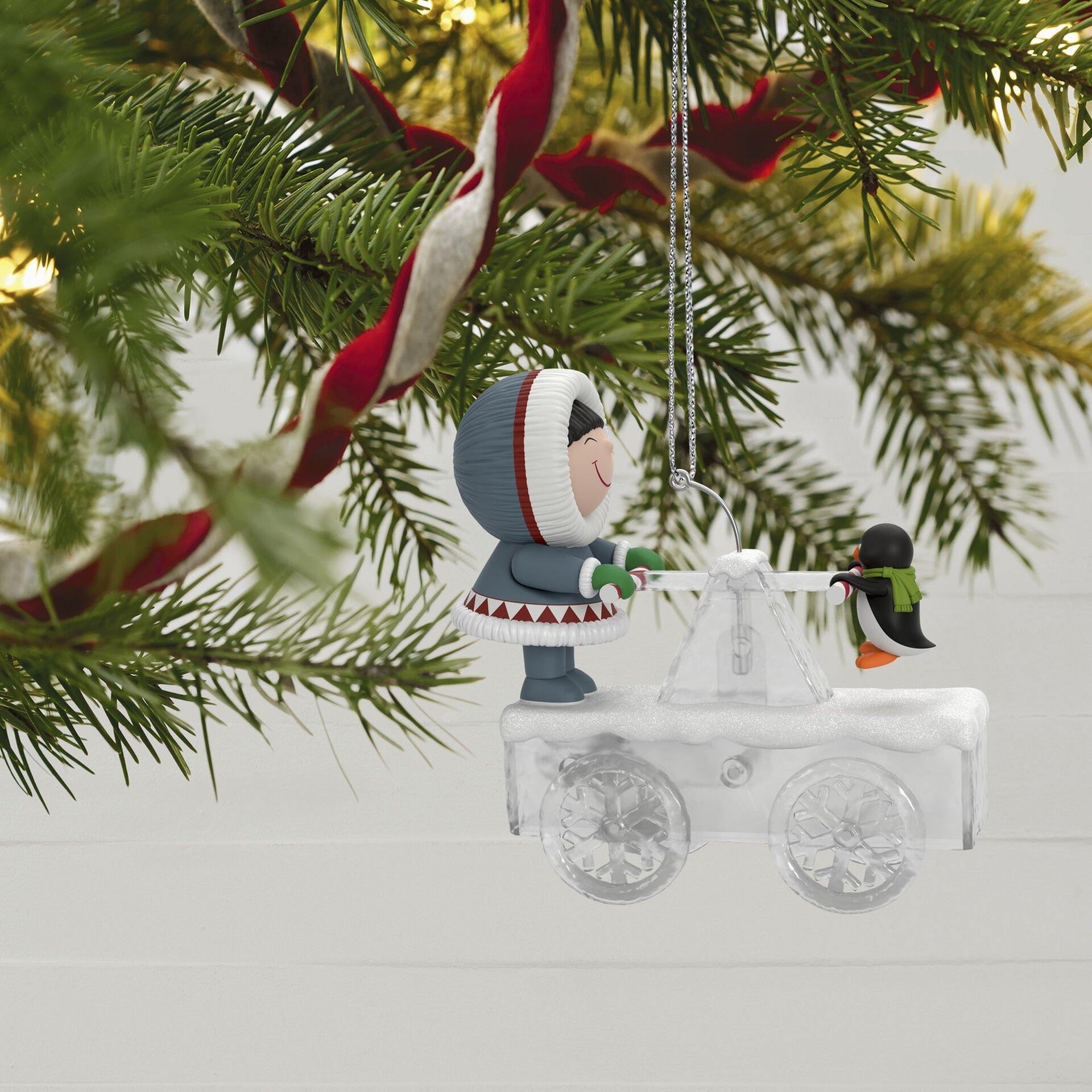 Frosty Friends Handcar High Jinks Ornament With Motion