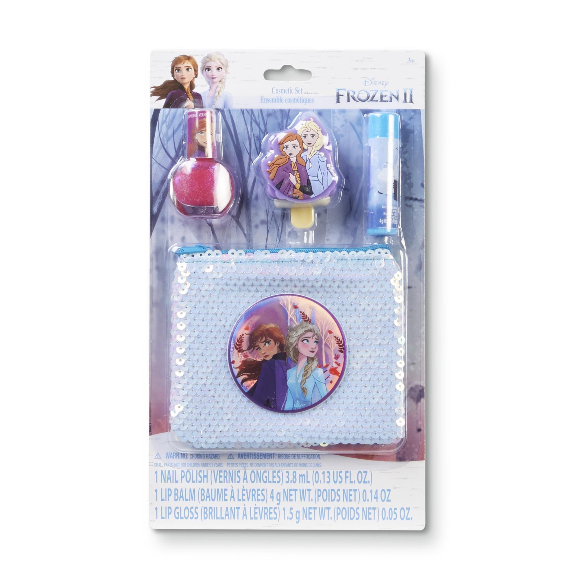 Frozen 2 Lip & Nail Cosmetic Set with Sequin Bag on Card