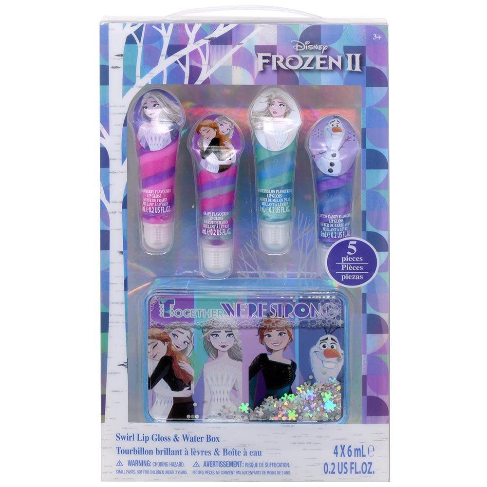 Frozen 4pk Lip Gloss Tube with Tin on Card