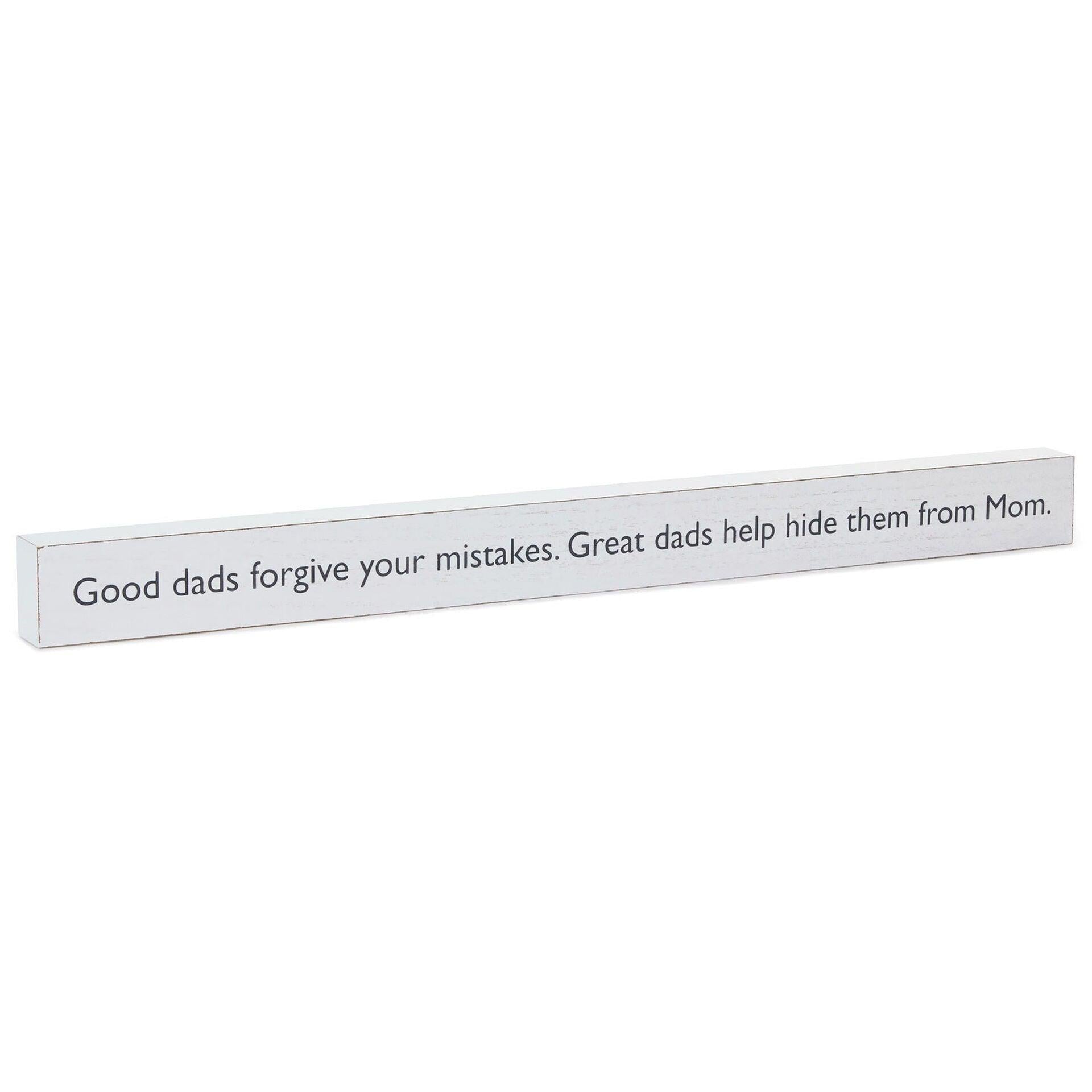 Great Dads Wood Quote Sign