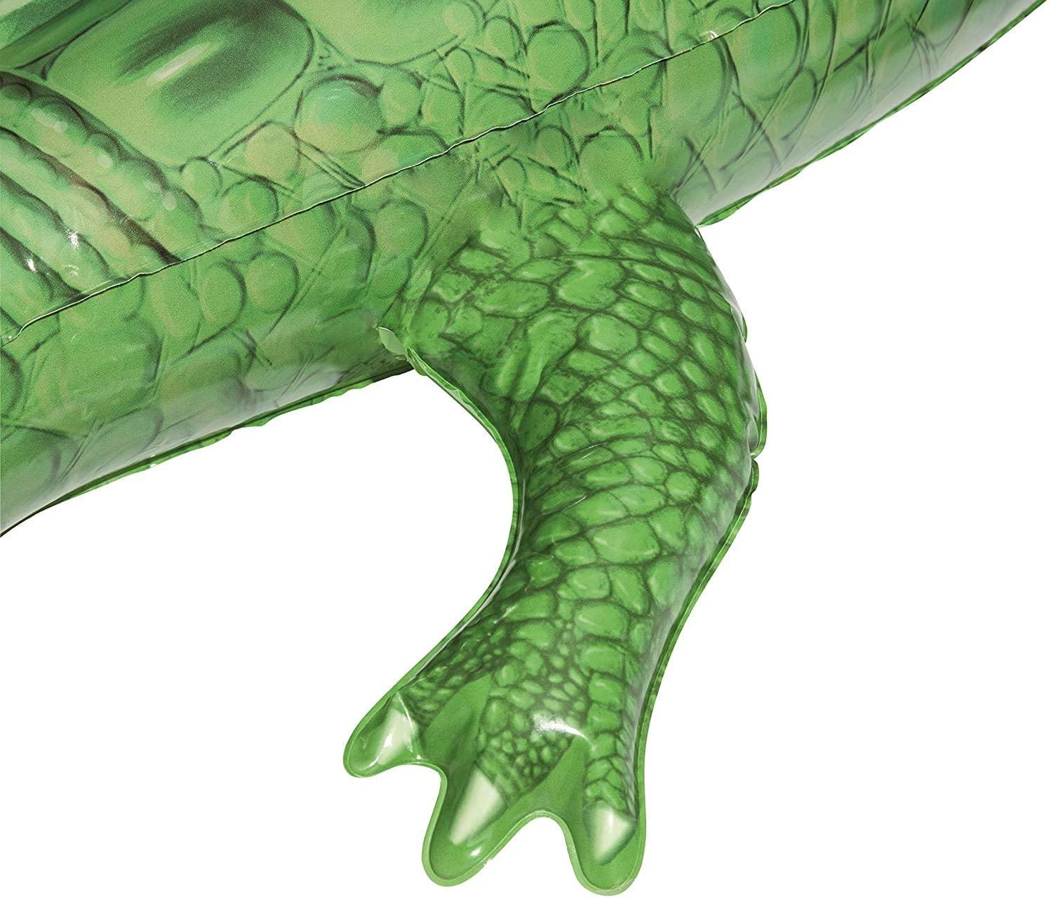 H2O GO! Giant Crocodile Ride-On Water Toy, 80" X 46" Fun Swimming Pool Inflatable Float , for Ages 3+