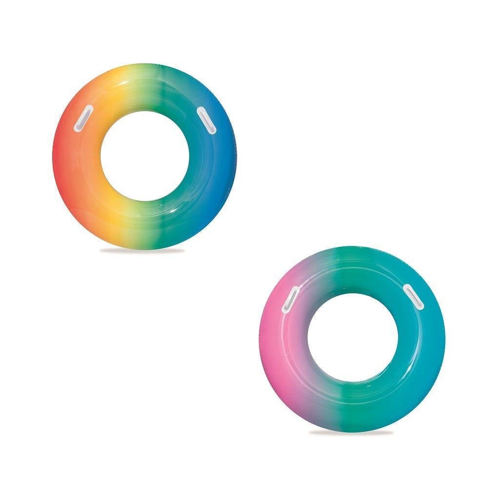 H2OGO! 36" Inflatable Rainbow Swim Ring