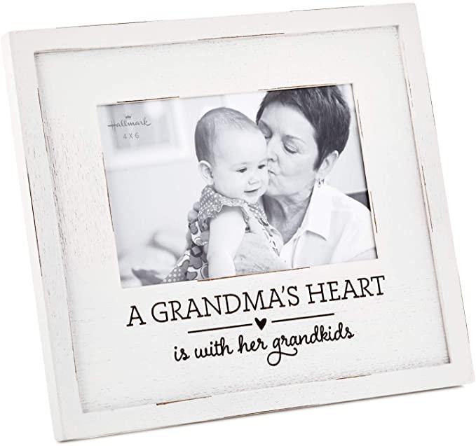 Hallmark A Grandma'S Heart Wood Picture Frame, 4X6 Picture Frames Family