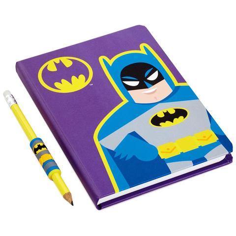Hallmark Dc Comics Batman Journal & Pencil With Grip