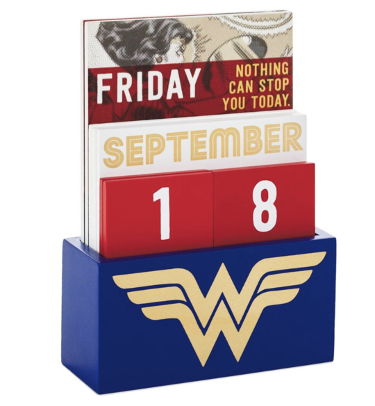 Hallmark Dc Comics Wonder Woman Perpetual Calendar New