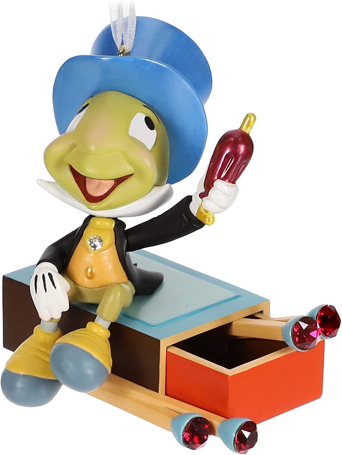 Hallmark Keepsake Christmas 2019 Year Dated Disney Pinocchio Jiminy Cricket Give a Little Whistle Ornament, Metal NEW IN BOX