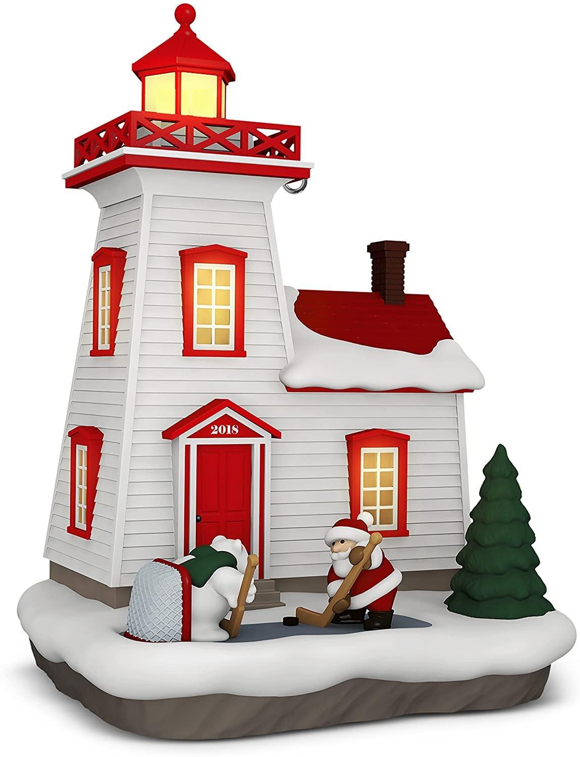 Hallmark Keepsake Christmas Ornament 2018 Holiday Lighthouse New In Box