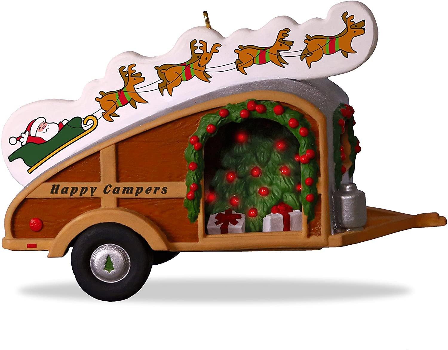 Hallmark Keepsake Christmas Ornament 2018 Year Dated, Happy Campers New In Box